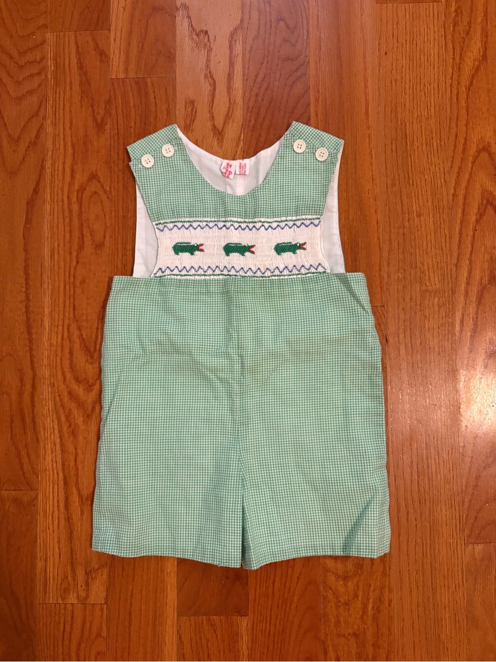 Smocked Alligator John John